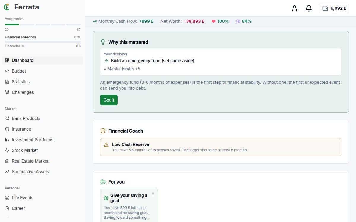Feature screenshot — Ferrata app: Guided mode